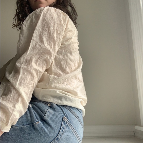 3 for $30💕 NWT Madewell cream blouse - Picture 2 of 4